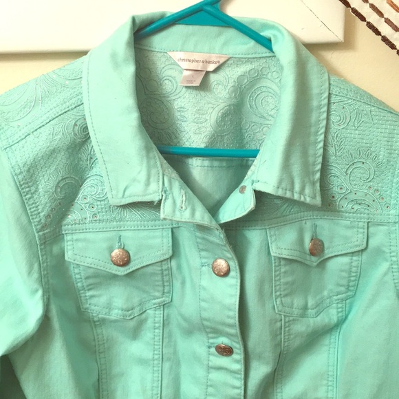 Christopher & Banks Jackets & Blazers - Make an offer! Mint green jacket